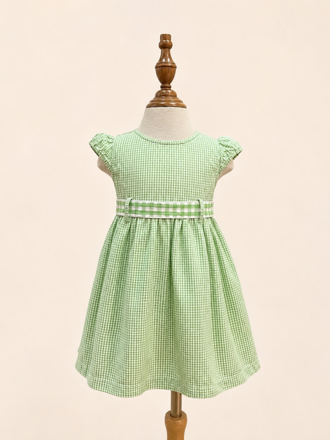 Tommy Hilfiger authentic gingham cap-sleeve dress