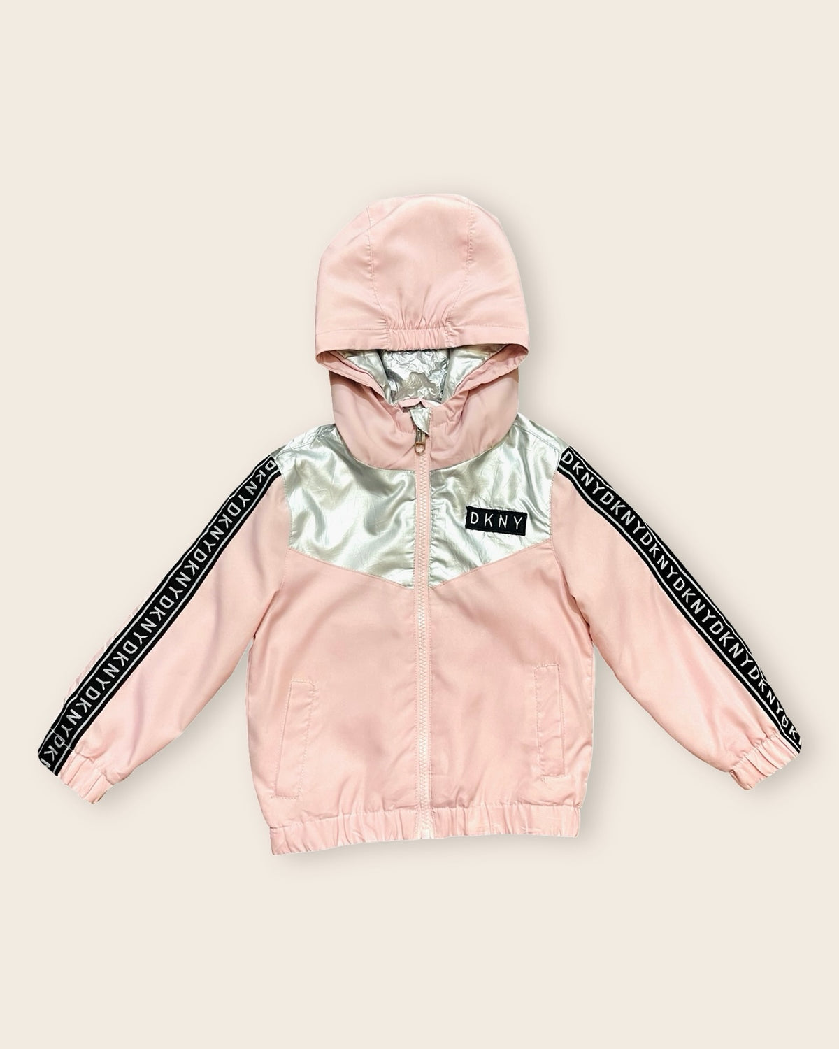DKNY metallic logo windbreaker