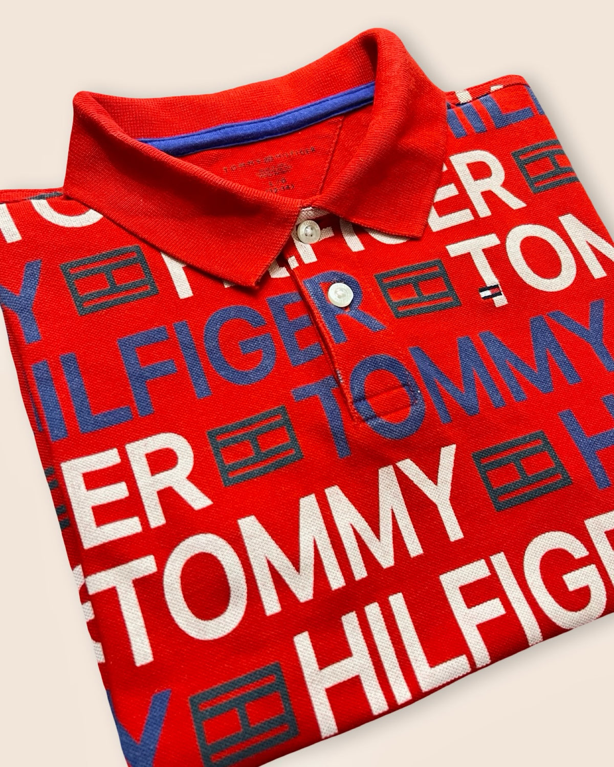 Tommy Hilfiger preloved logo polo shirt