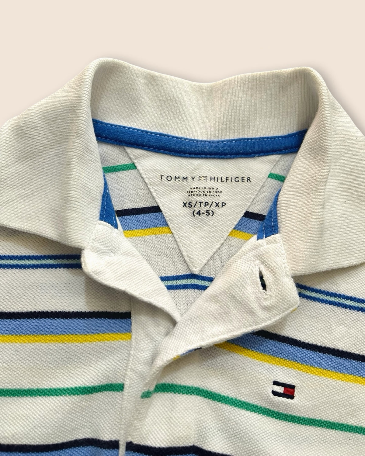 Tommy Hilfiger multi-colored striped polo shirt