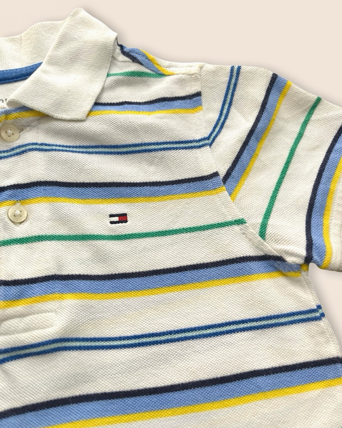 Tommy Hilfiger multi-colored striped polo shirt