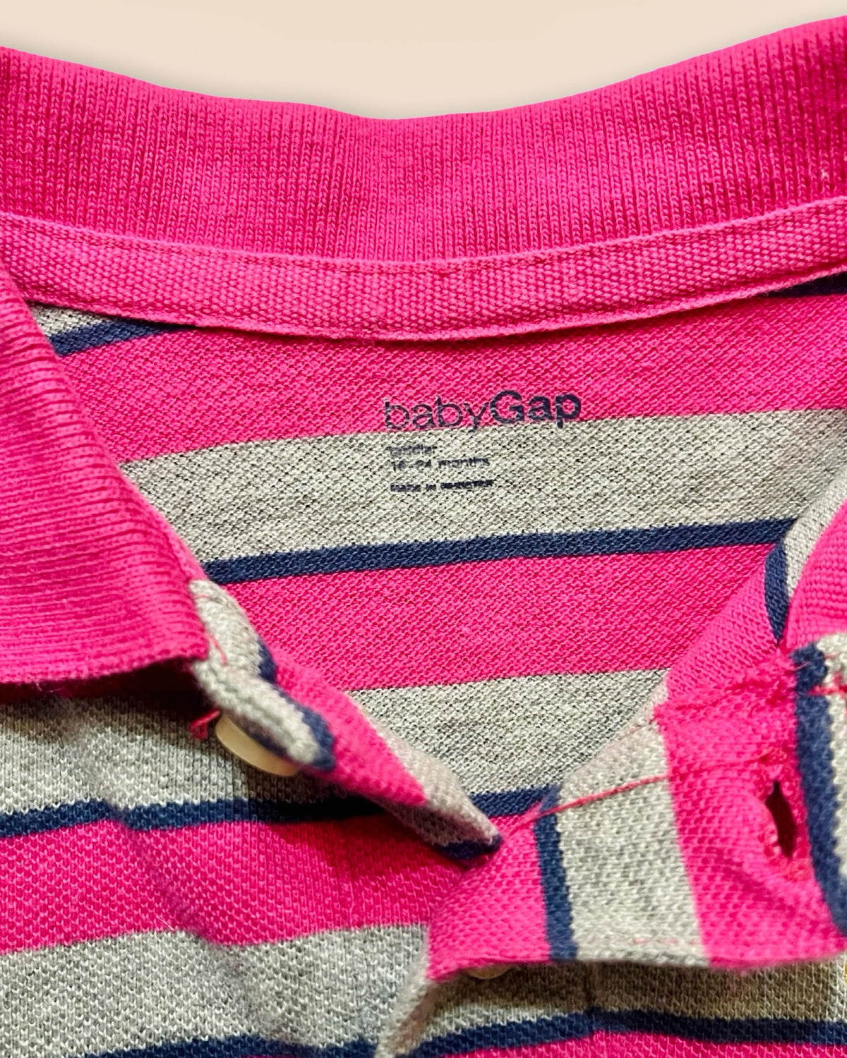 Gap striped polo shirt