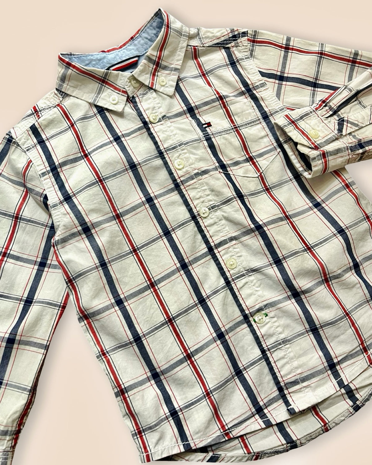 Tommy Hilfiger classic plaid button-down