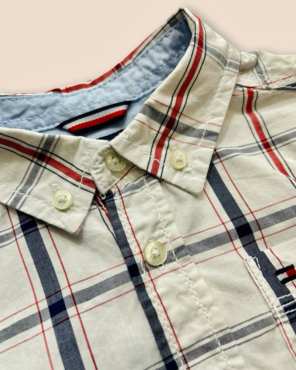 Tommy Hilfiger classic plaid button-down