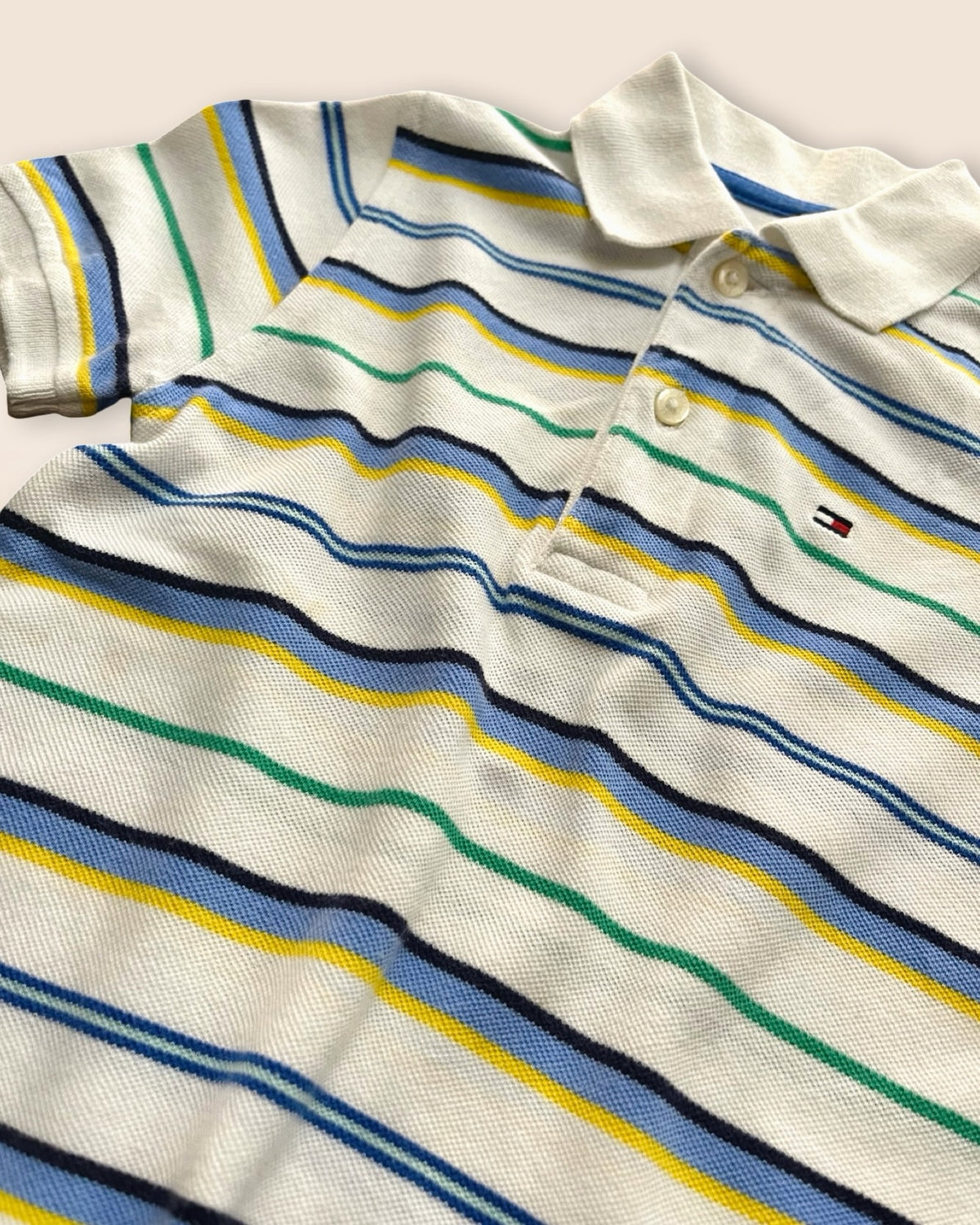 Tommy Hilfiger multi-colored striped polo shirt
