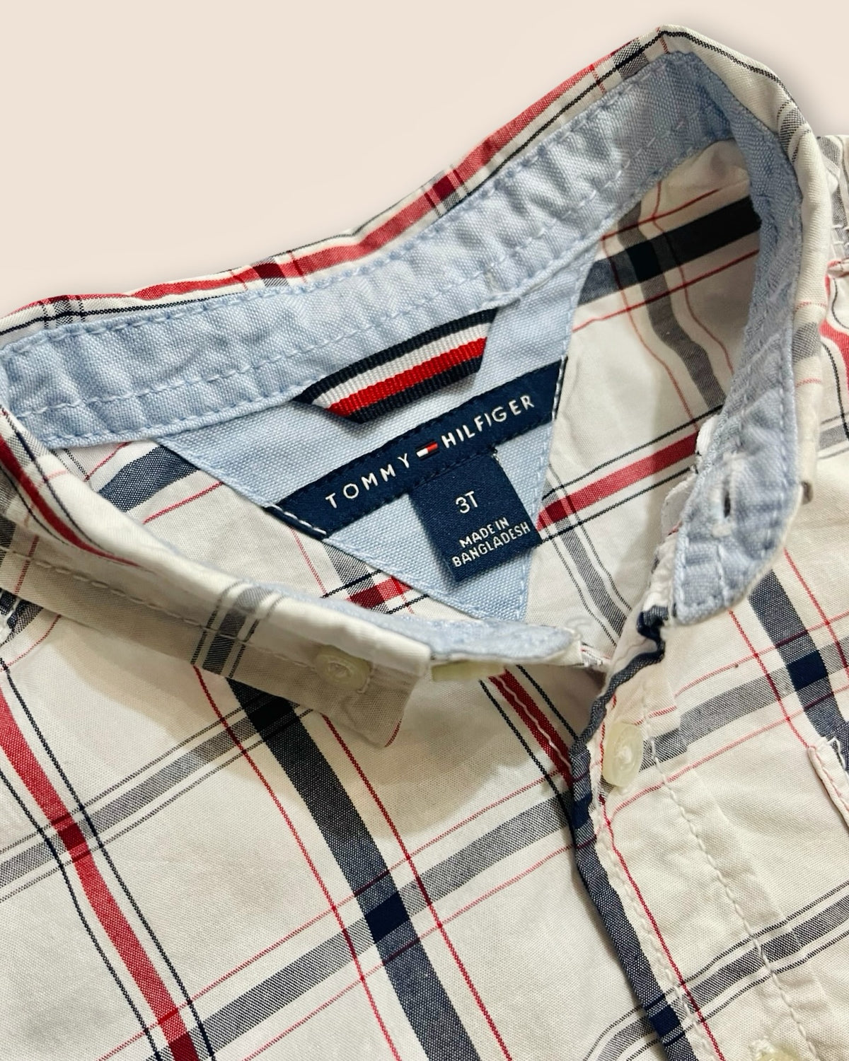 Tommy Hilfiger classic plaid button-down