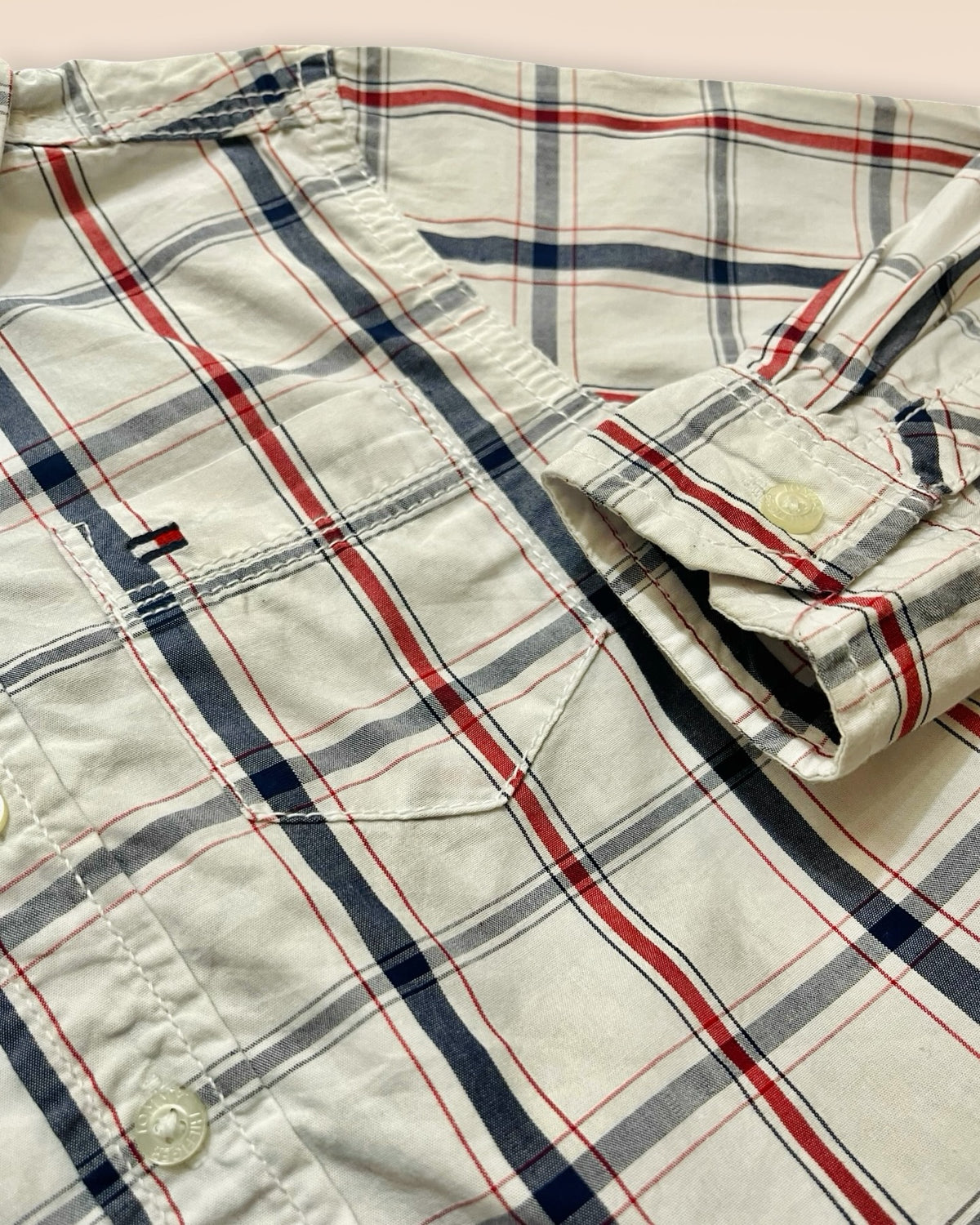 Tommy Hilfiger classic plaid button-down