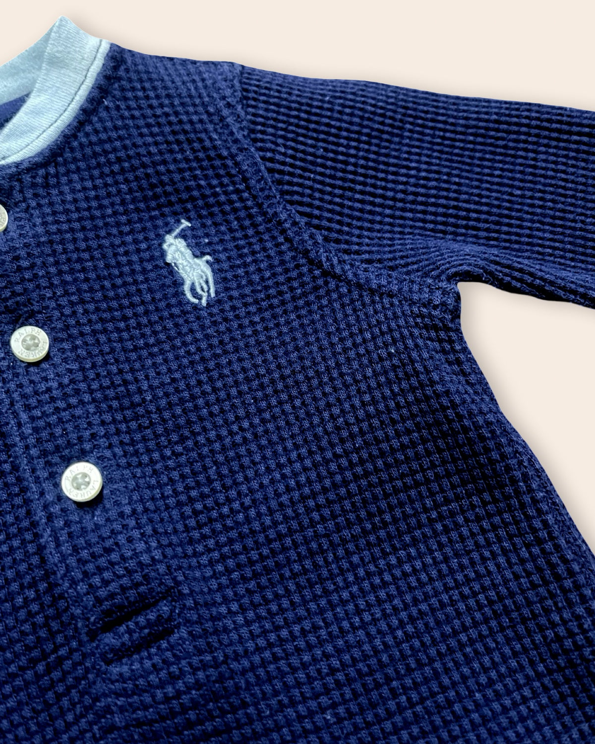 Ralph Lauren waffle knit romper
