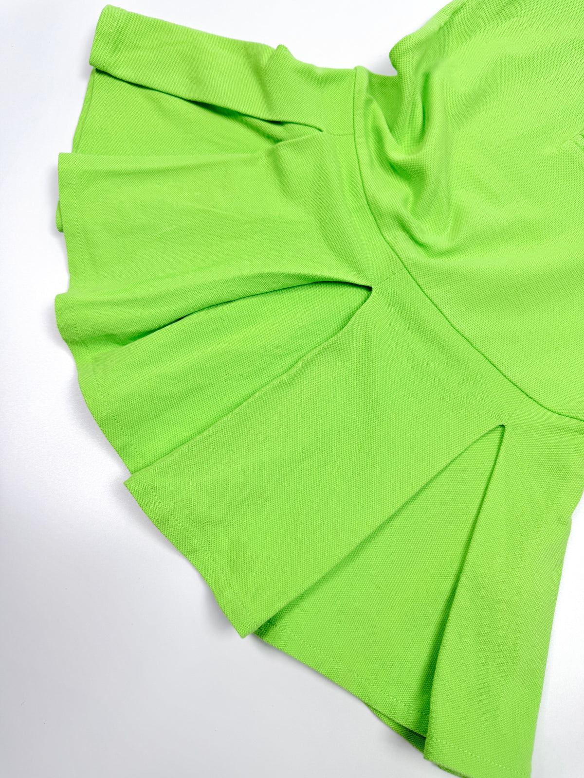 Ralph Lauren Lime Green Polo Dress with Pleated Skirt