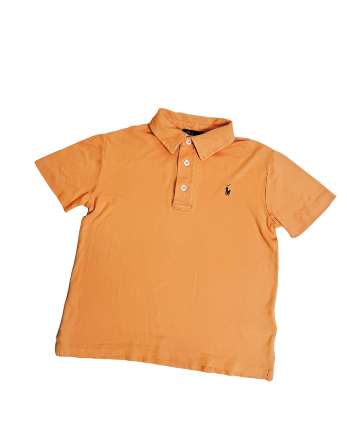Pastel orange classic polo shirt