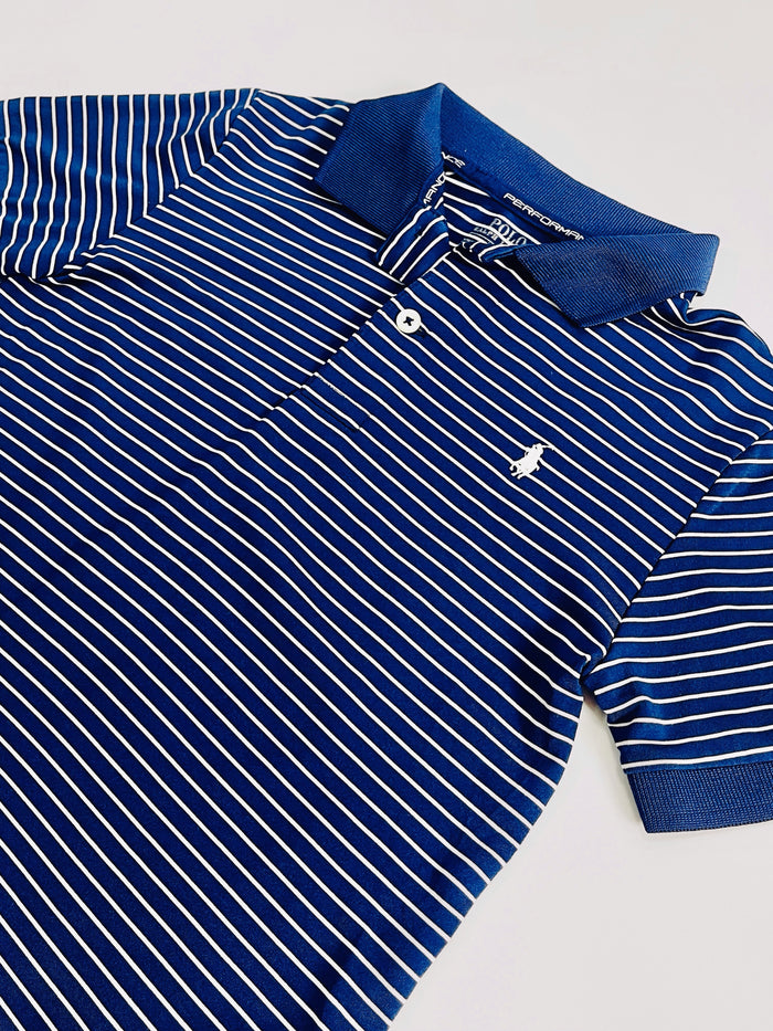 Performance drifit striped polo