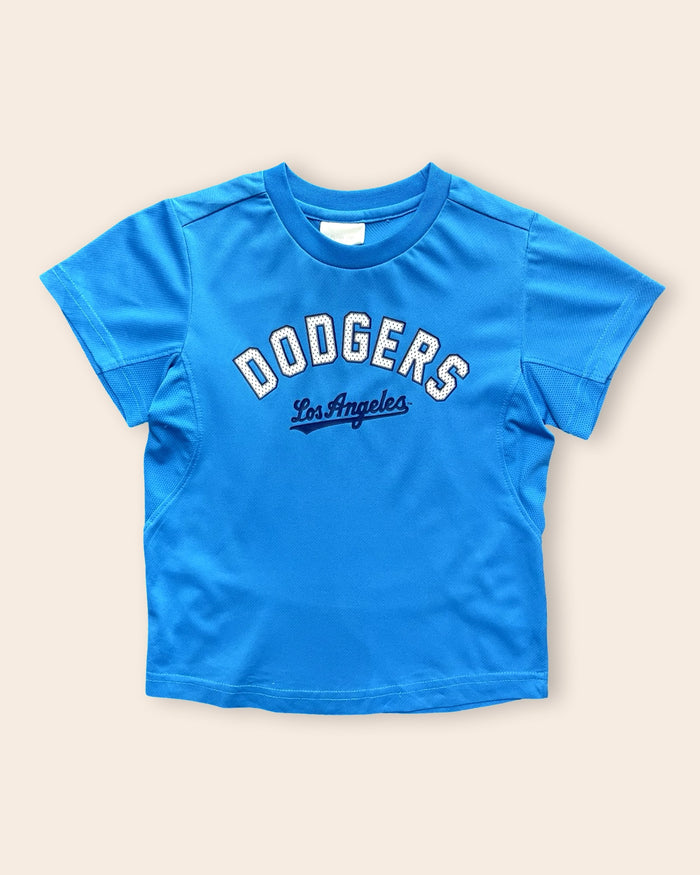 M l b baseball-style graphic tee, blue