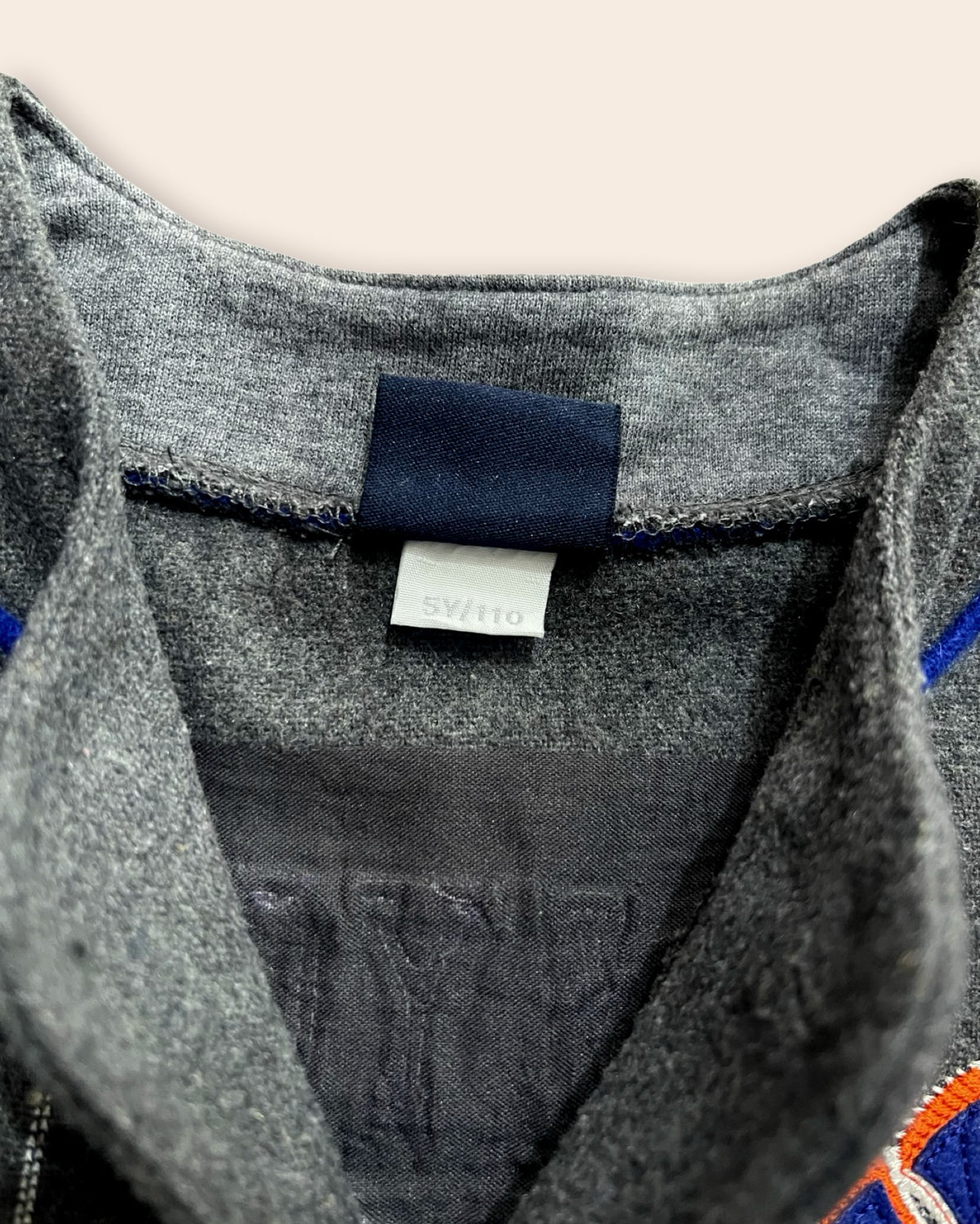 Mlb yankees pinstripe baseball button top, grey