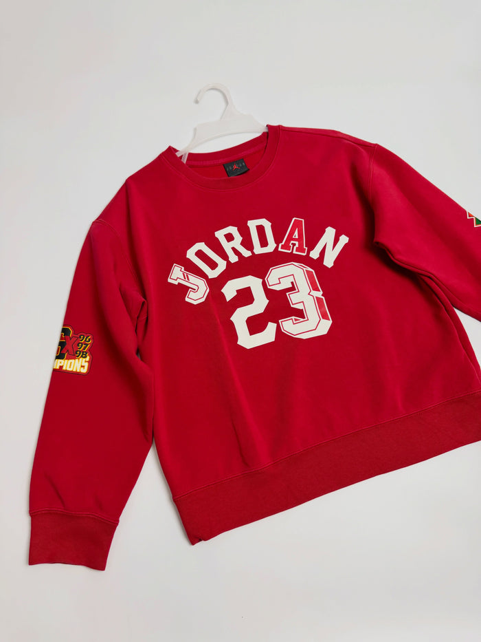 Basketball-inspired sweatshirt, red