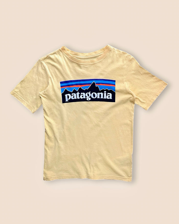 P@t@g0nia pastel graphic cotton tee, yellow