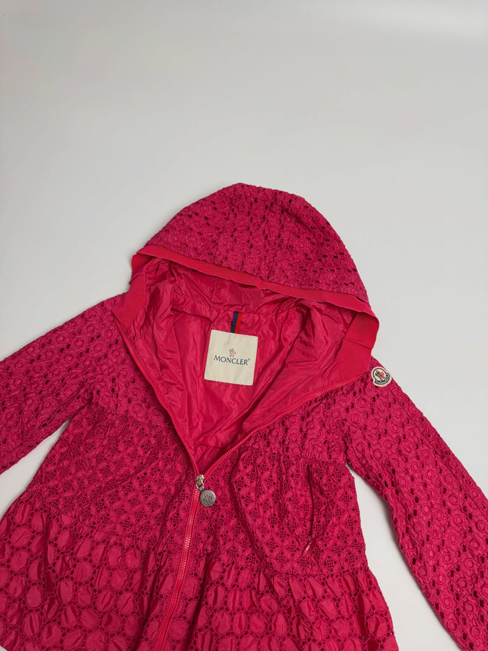 Moncler magenta lace jacket