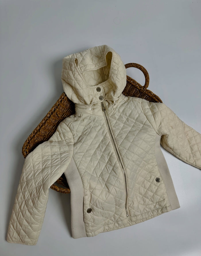 Massimo dutto quilted jacket, cream