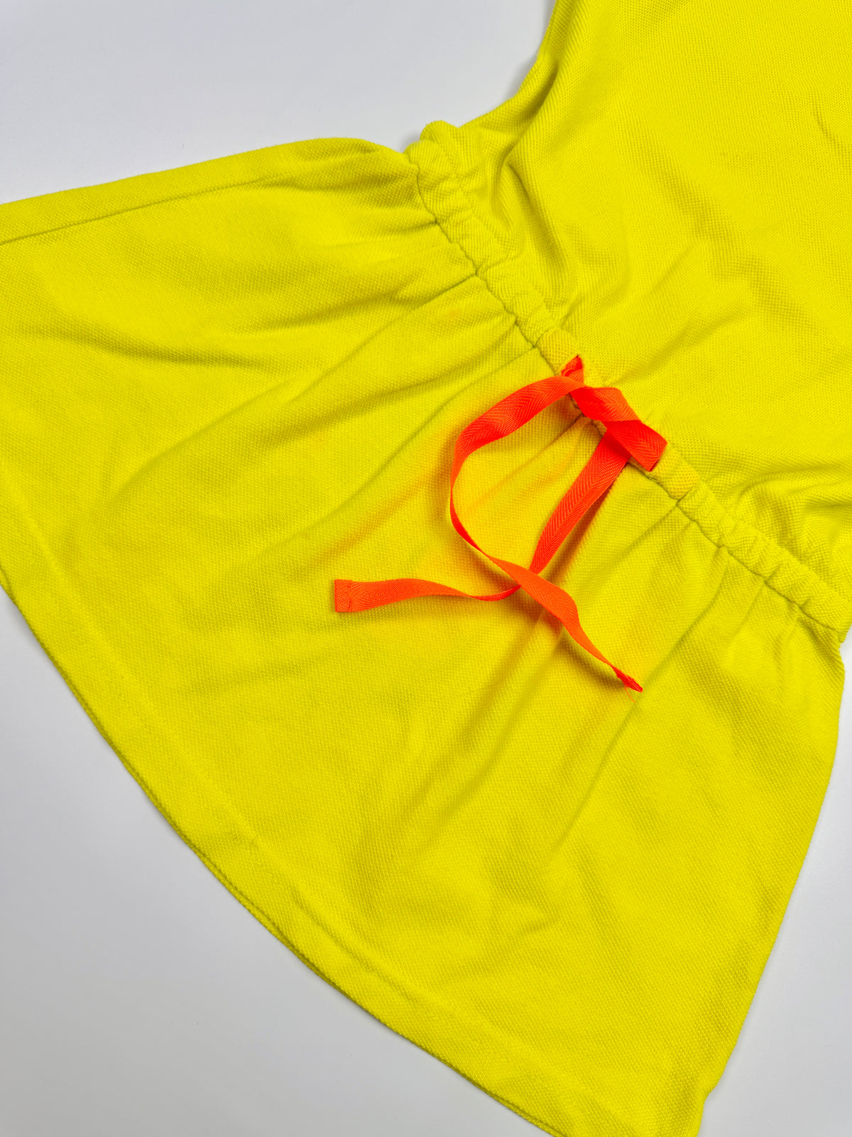 Ralph Lauren Neon Yellow Polo Dress with Orange Pony