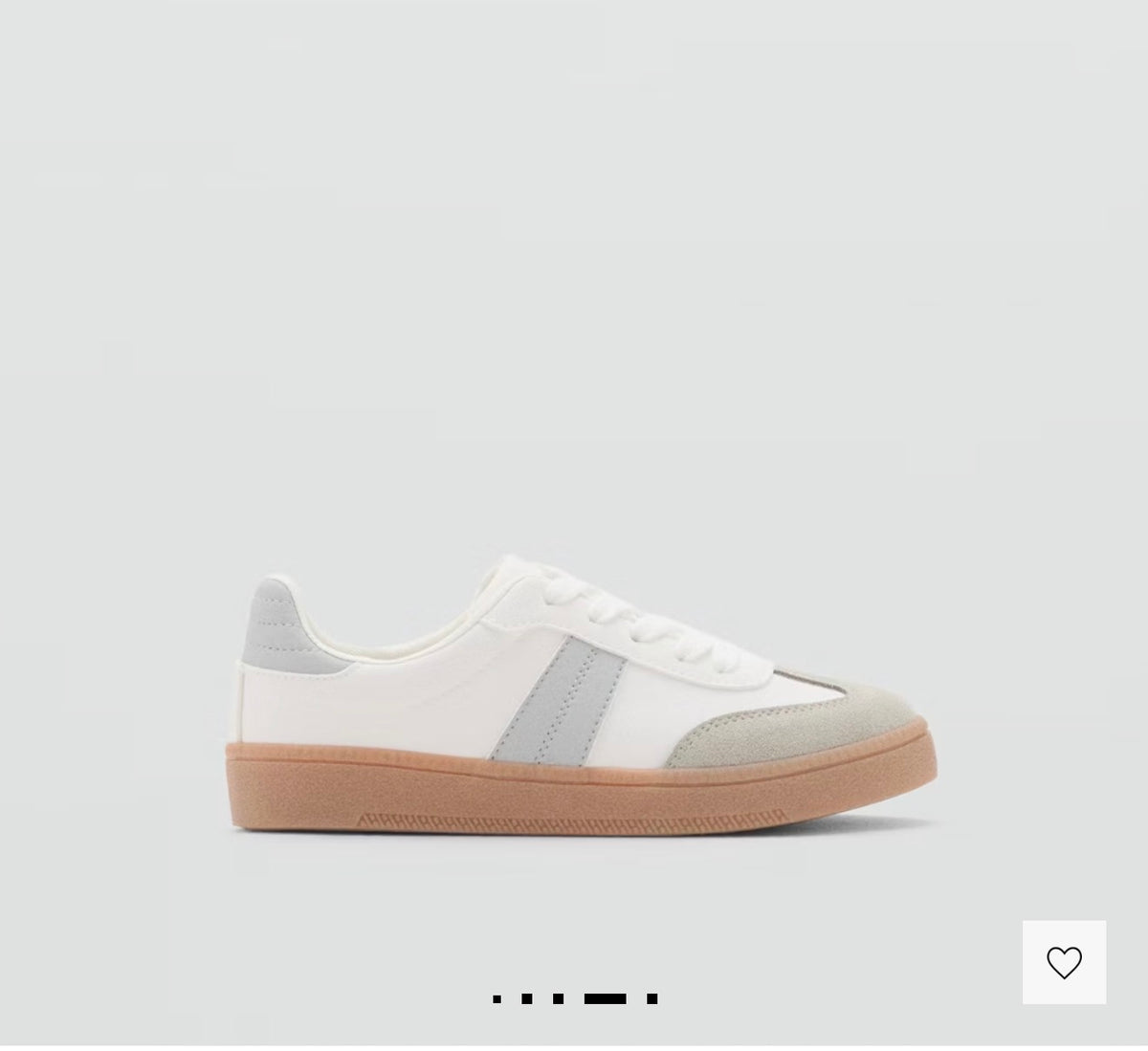 MANGO Leather & Suede Sneakers