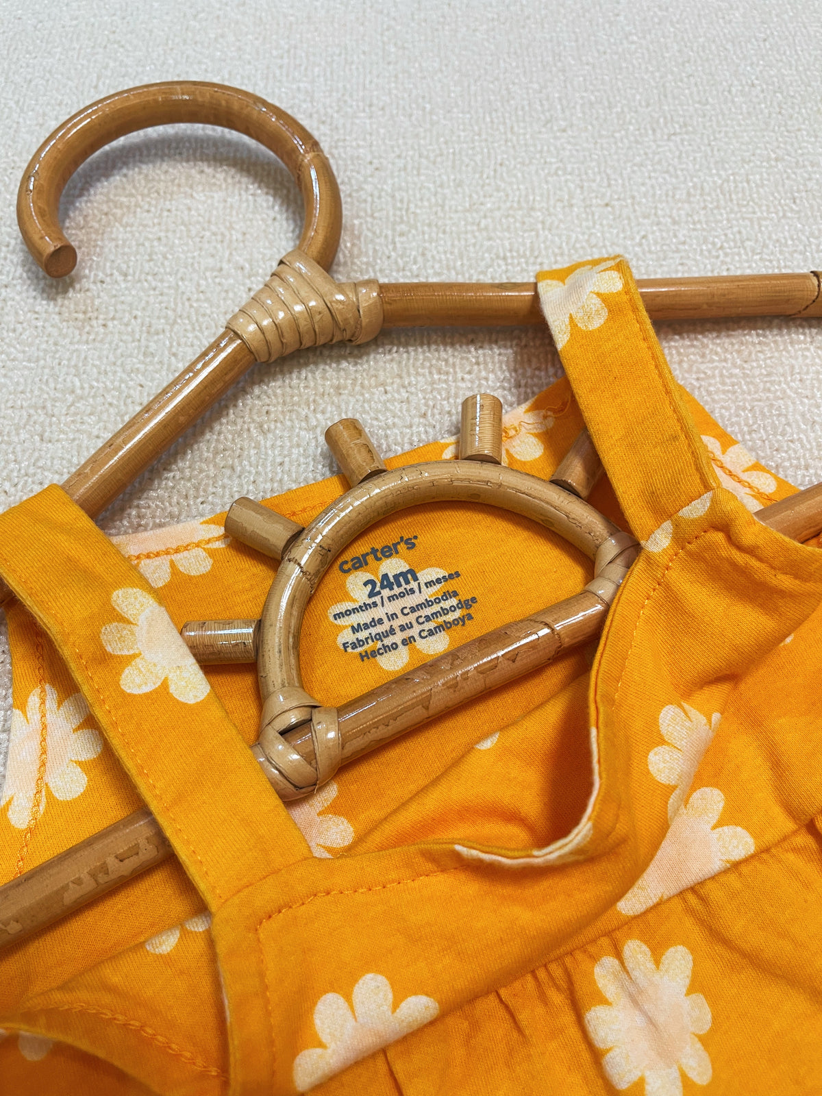 CARTER'S Daisy Overall Romper