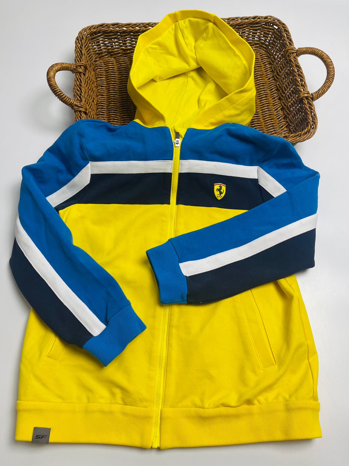 Scuderia Ferrari Colorblock Zip-Up Hoodie Jacket | Kids
