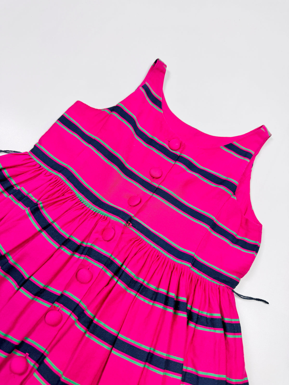 Ralph Lauren Pink Striped Button Dress