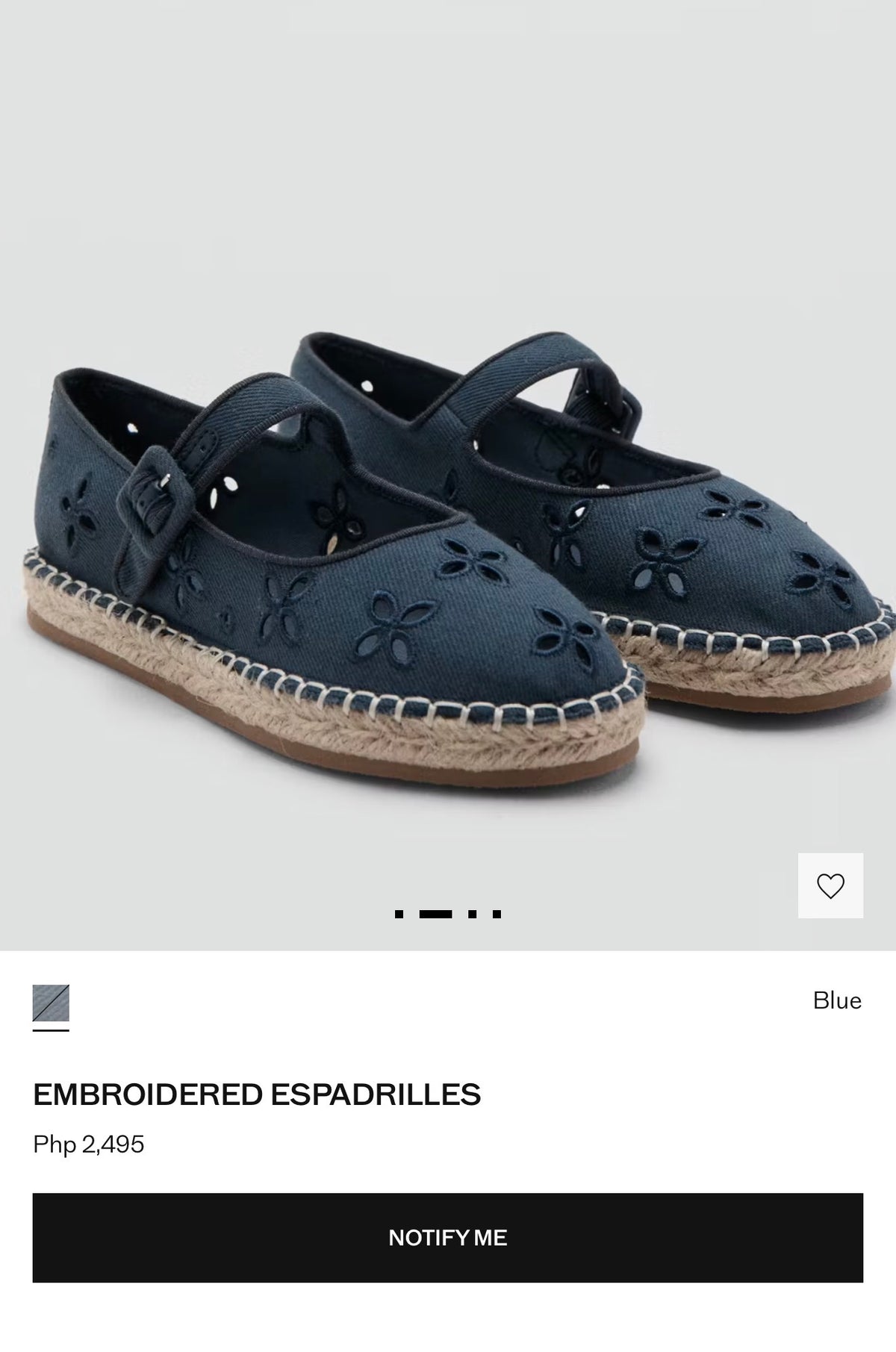 MANGO Embroidered Espadrilles