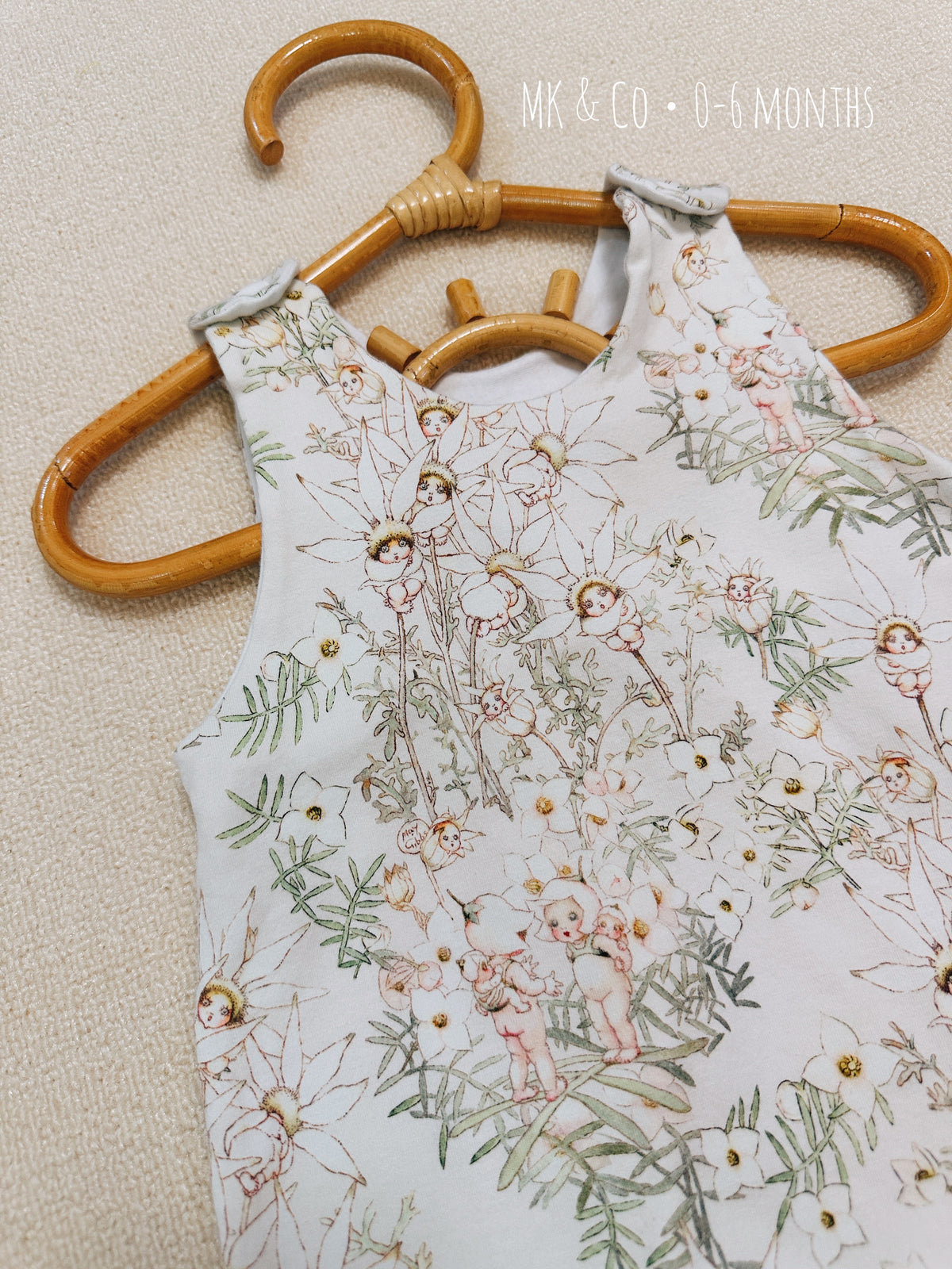 Floral Fairy Print Overall