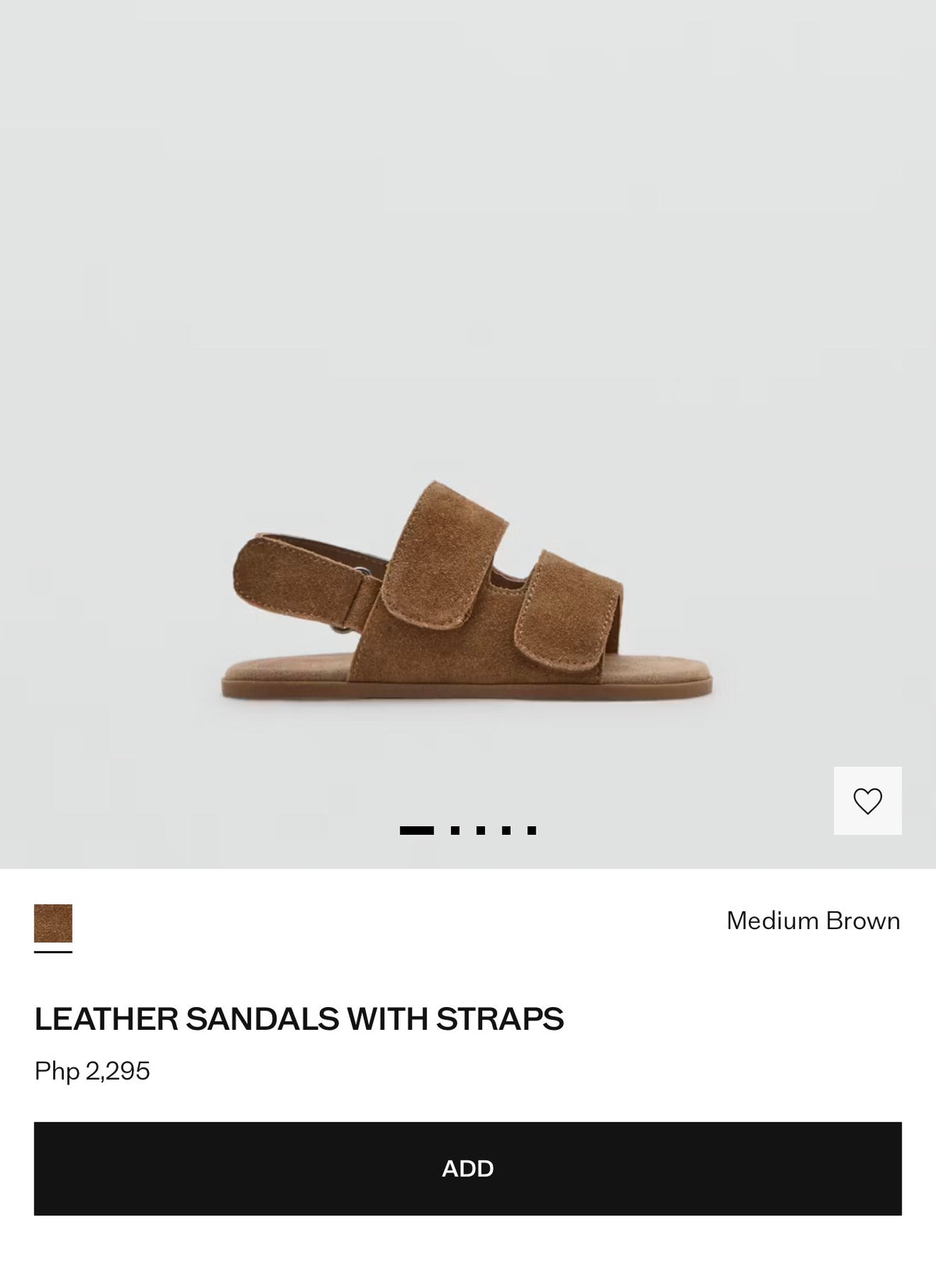 MANGO Kids’ Leather Sandals with Straps
