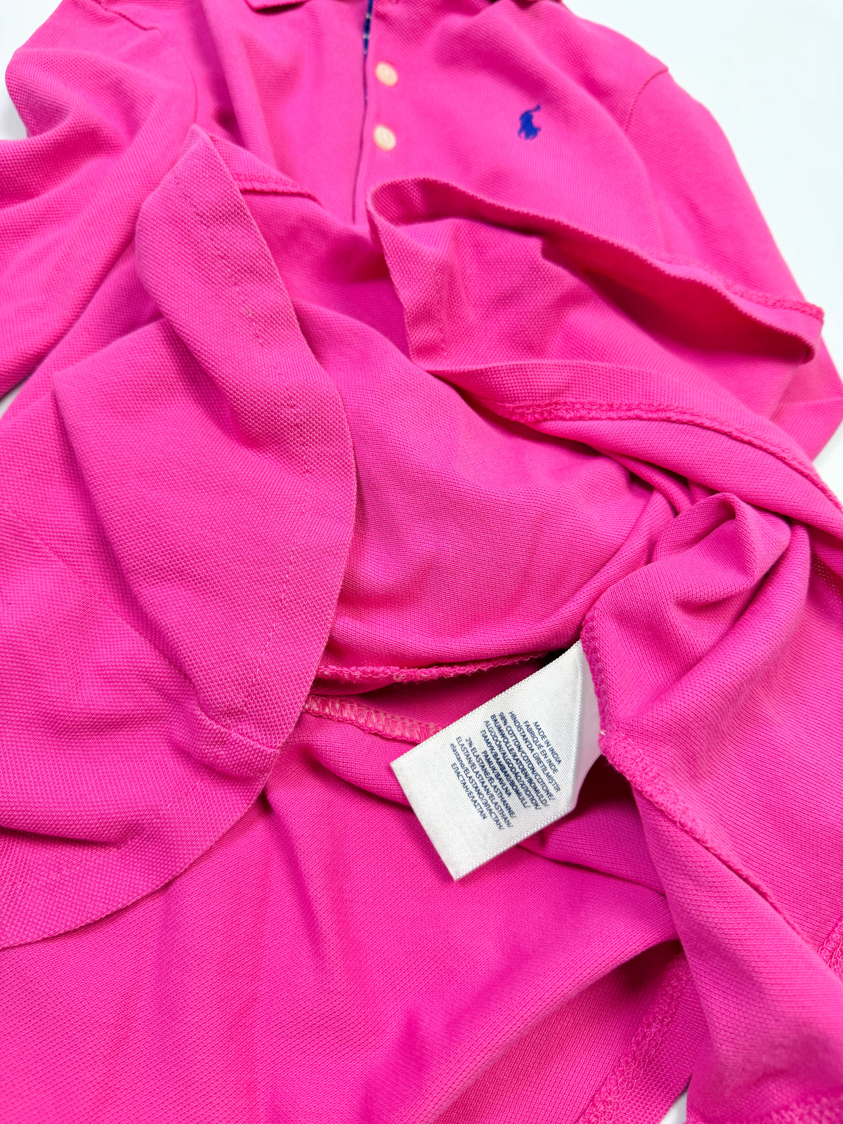 Ralph Lauren Hot Pink Long-Sleeve Polo Dress