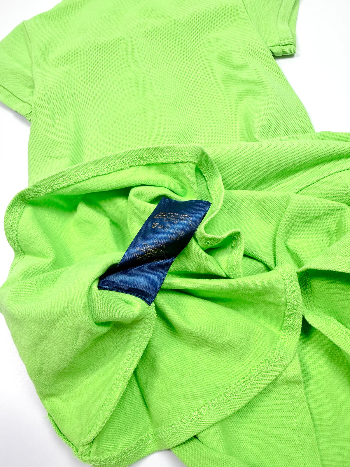 Ralph Lauren Lime Green Polo Dress with Pleated Skirt