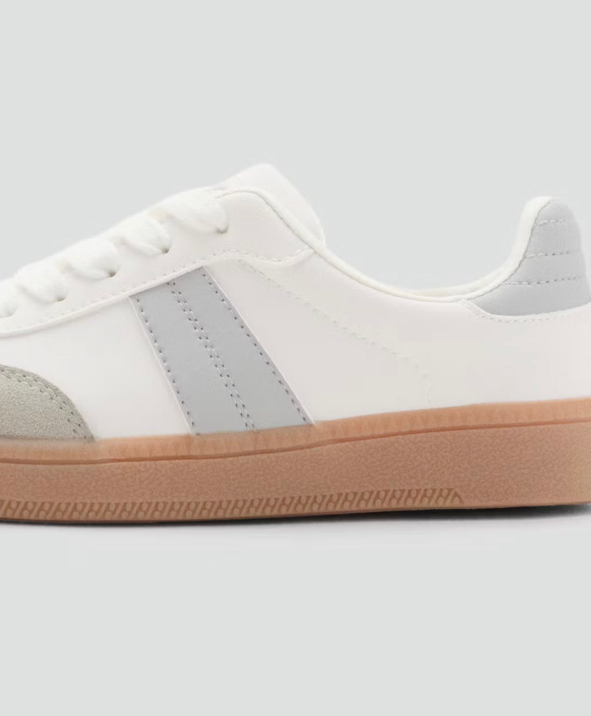 MANGO Leather & Suede Sneakers