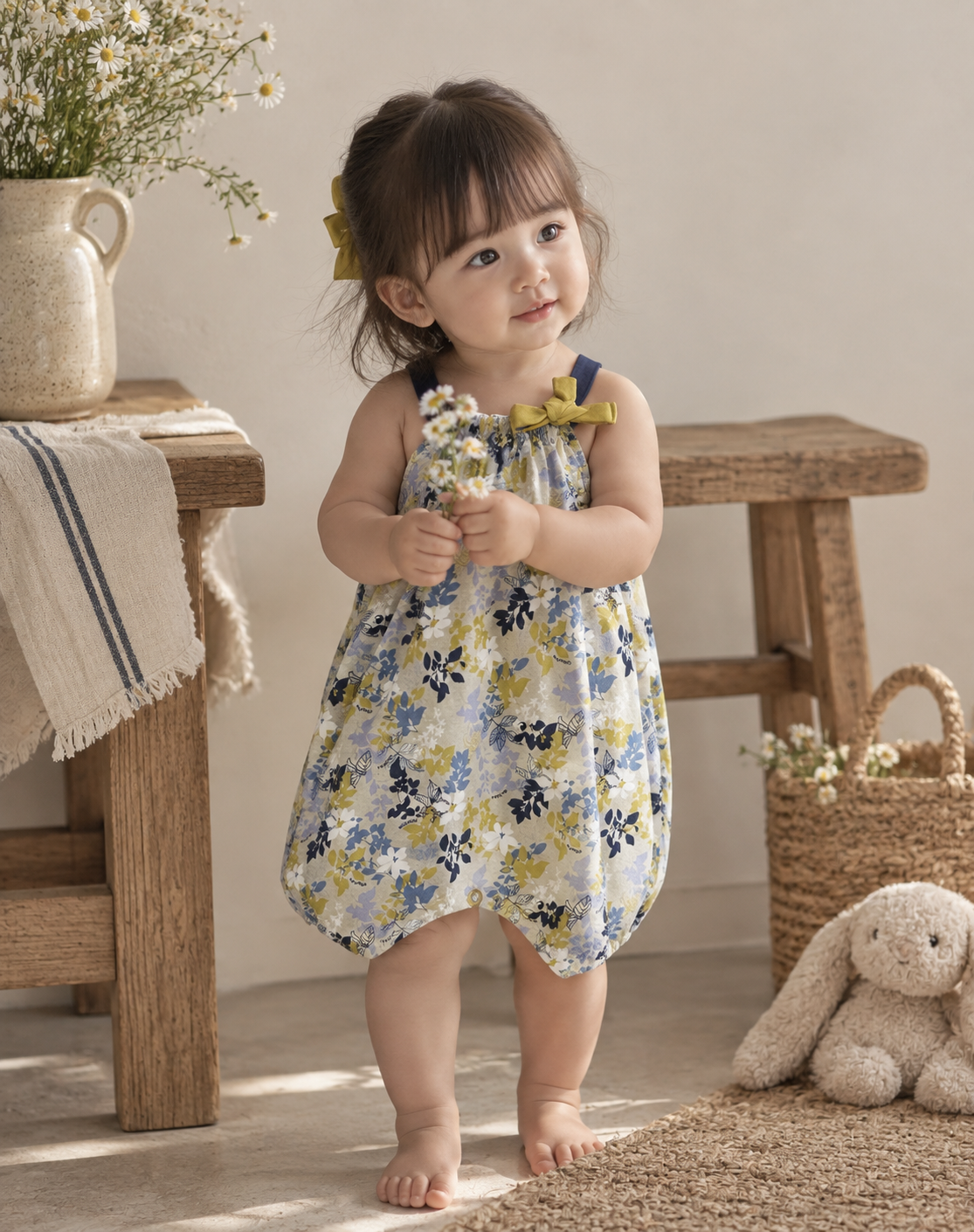 Moimoln Floral  Romper
