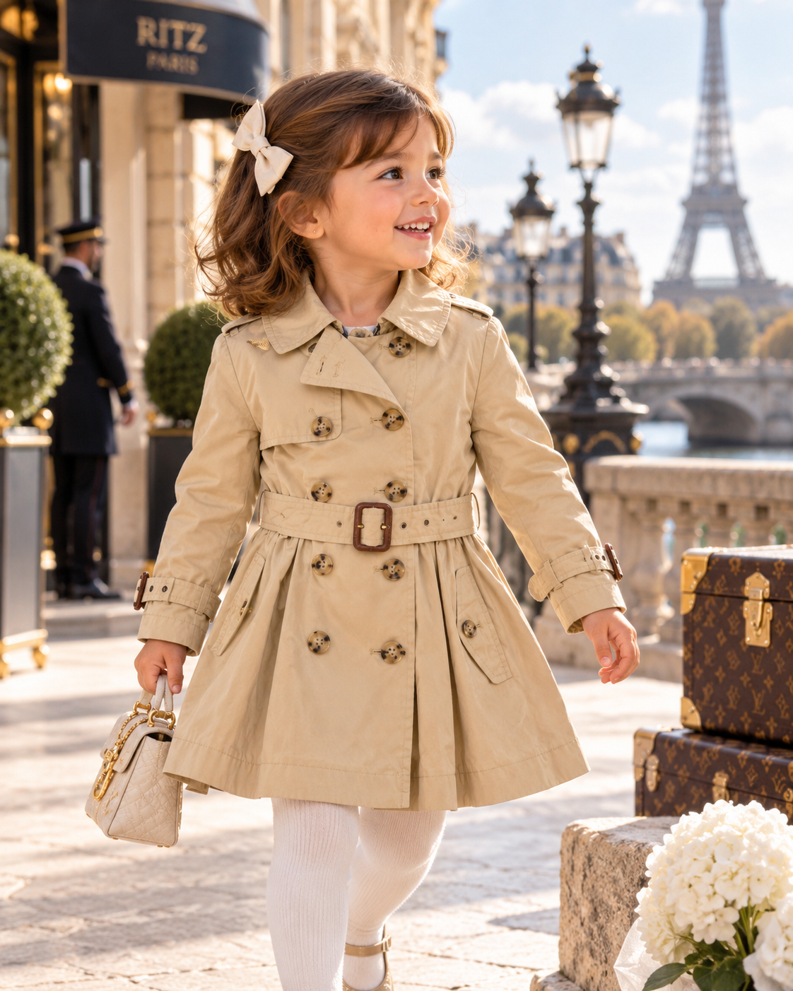 Polo Ralph Lauren Classic Beige Trench Coat | Girls