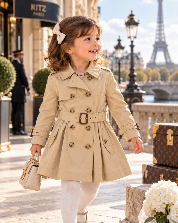 Polo Ralph Lauren Classic Beige Trench Coat | Girls