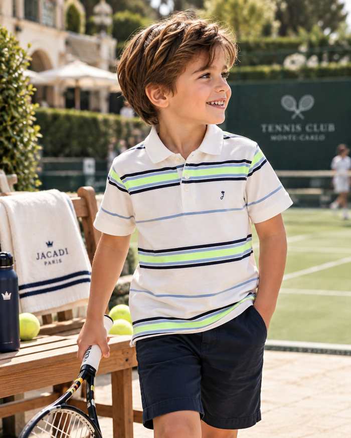 Jacadi Paris Striped Polo Shirt | Boys