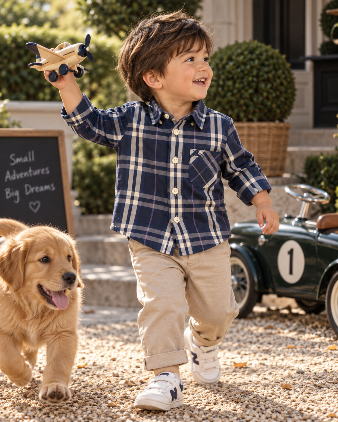 Burberry Kids Vintage Check Long-Sleeve Cotton Shirt