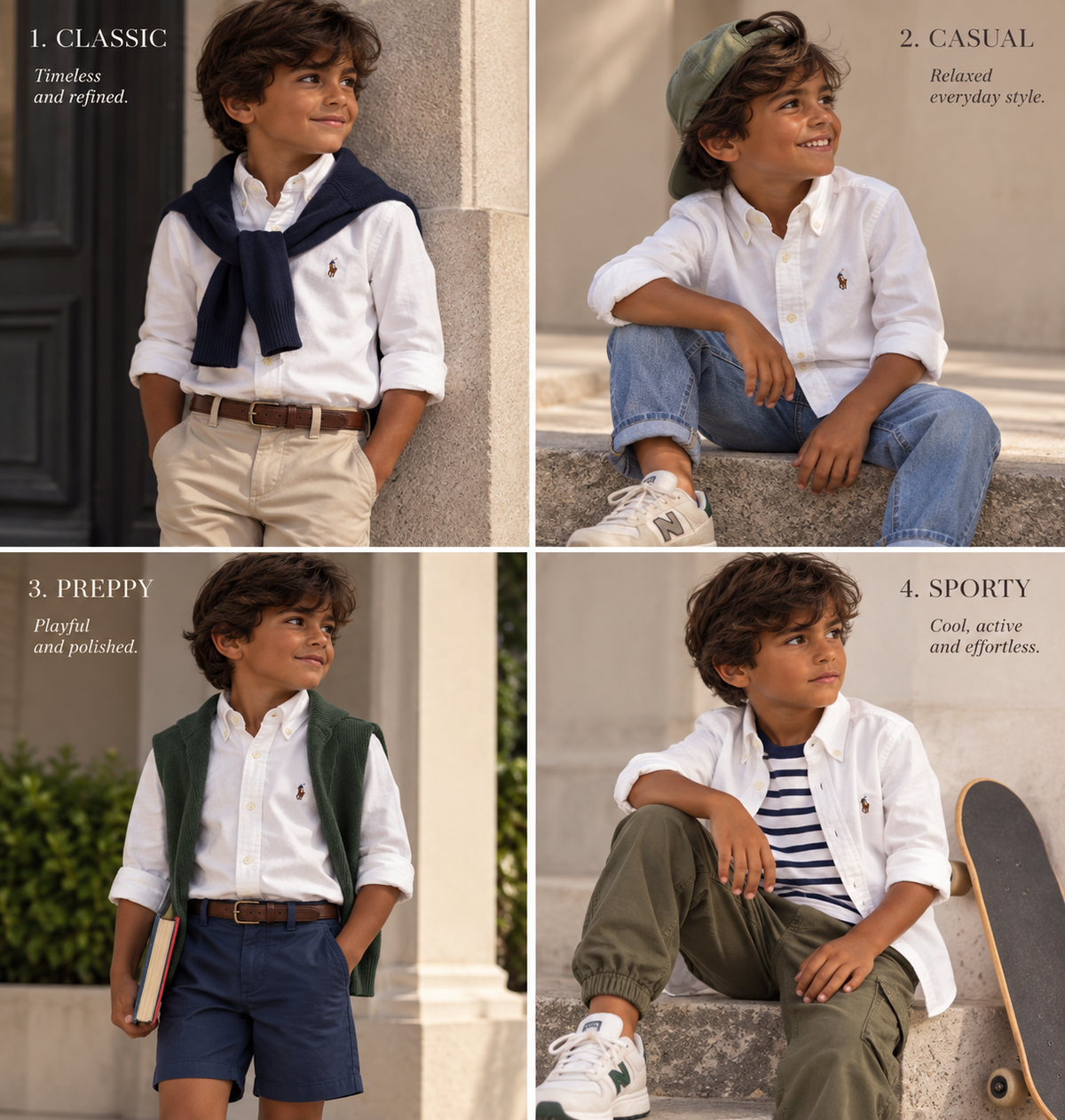 Ralph Lauren White Classic Button-Down Shirt