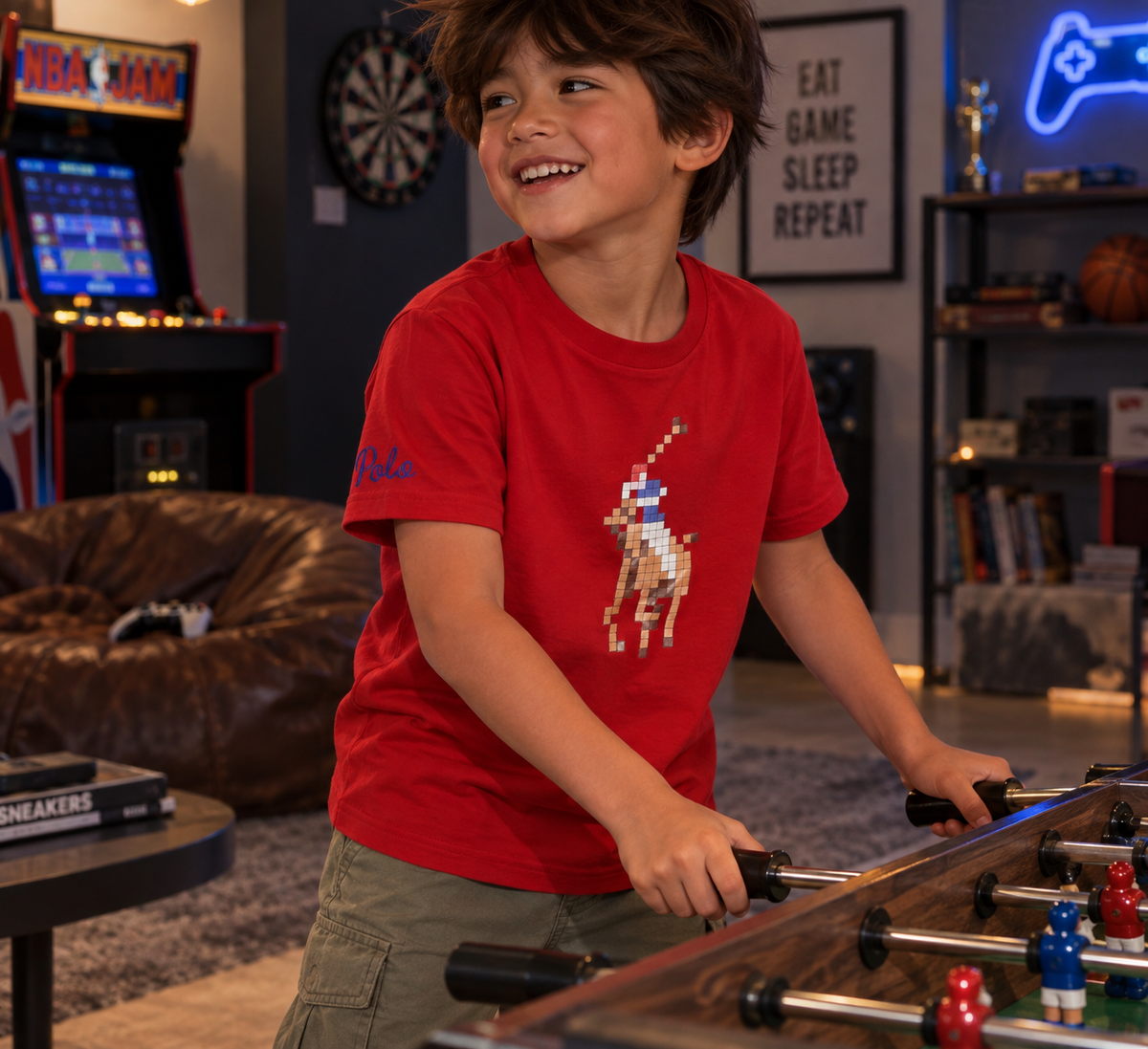 Ralph Lauren Red Pixel Pony Graphic T-Shirt