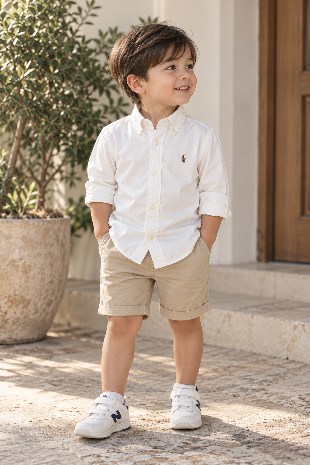 Ralph Lauren White Oxford Button-Down Shirt