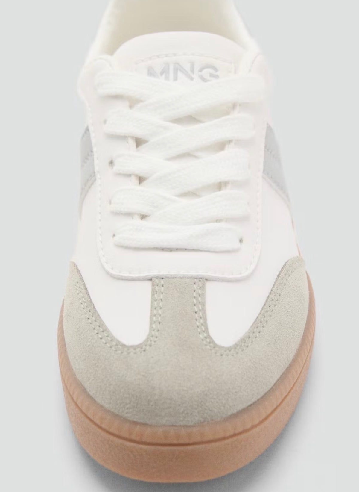 MANGO Leather & Suede Sneakers