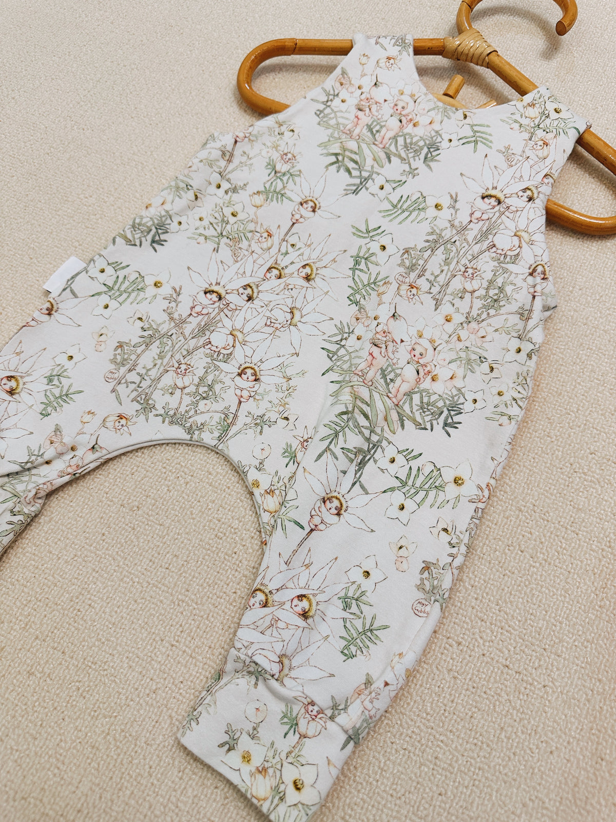 Floral Fairy Print Overall