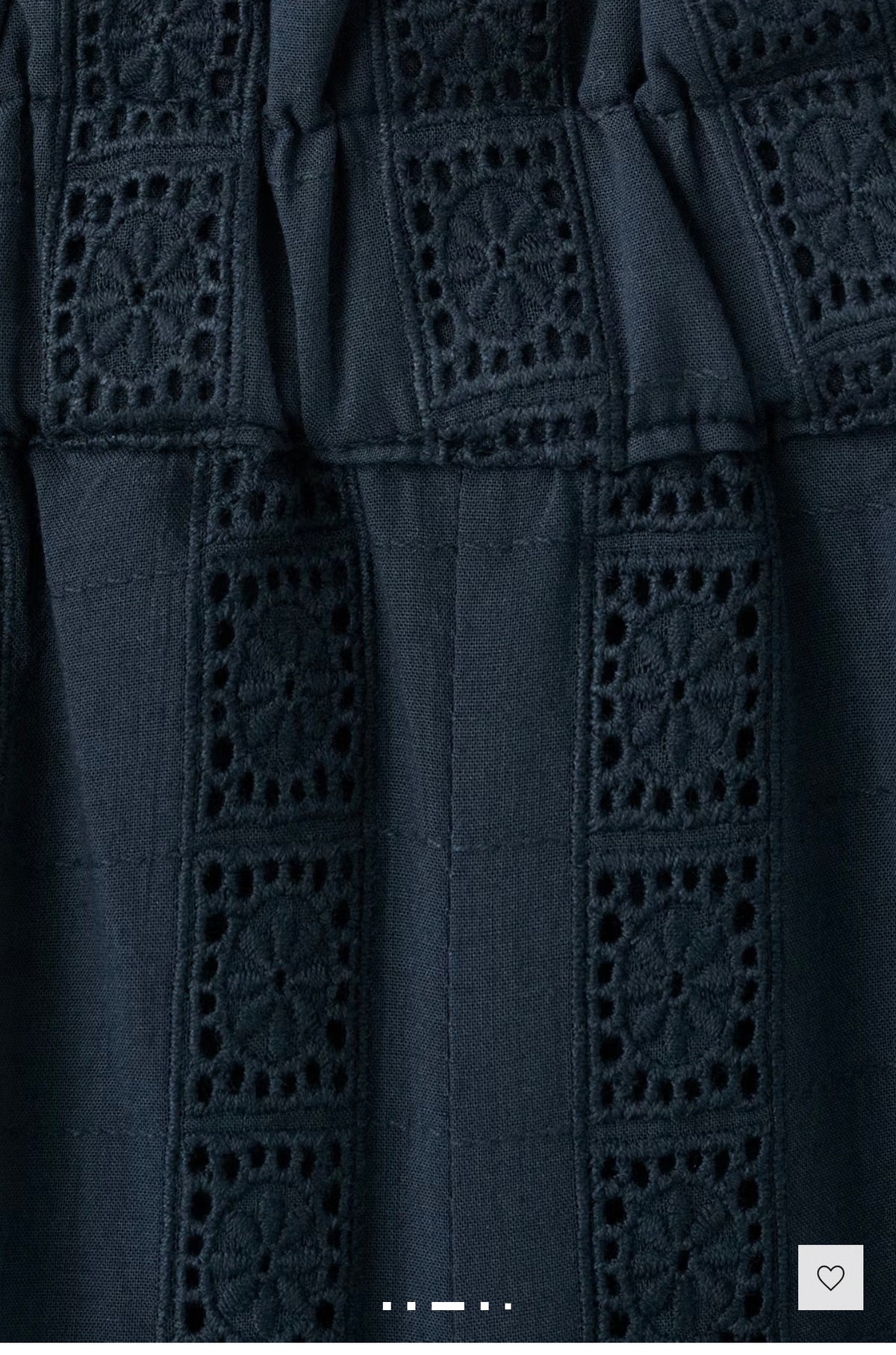 MANGO Embroidered Navy Set
