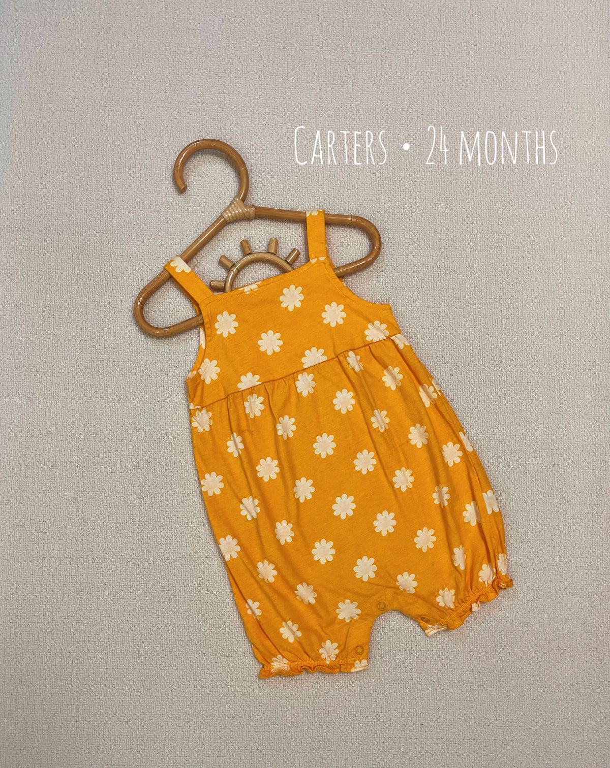 CARTER'S Daisy Overall Romper