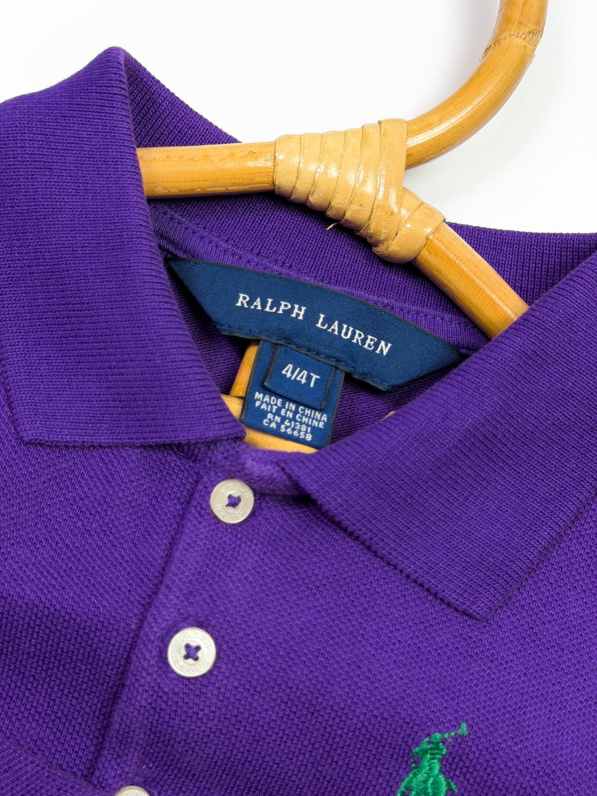 Ralph Lauren Purple Polo Dress with Belt Detail