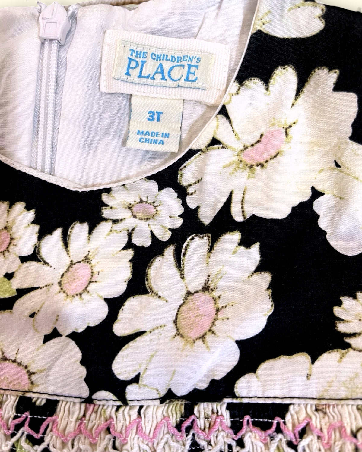 Vintage-Inspired Daisy Floral Smocked Dress