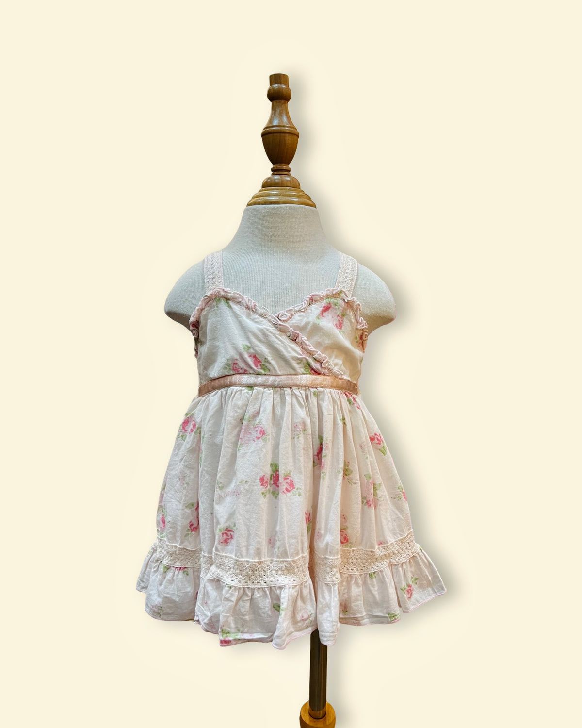 Baby Liliput - Vintage Floral Ruffle Strap Tiered Sundress