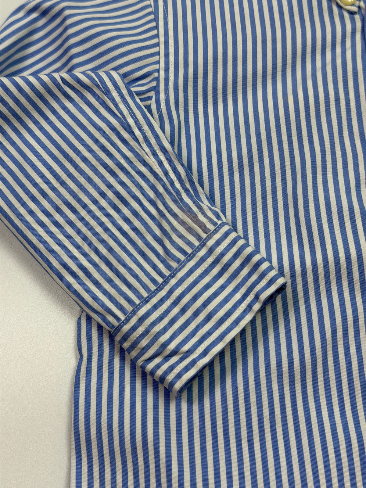 Ralph Lauren Blue Stripe Button-Down Shirt