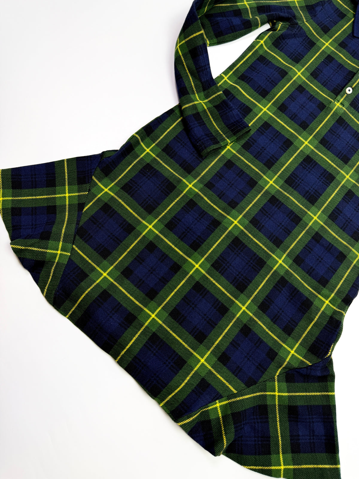Ralph Lauren Navy & Green Plaid Polo Dress