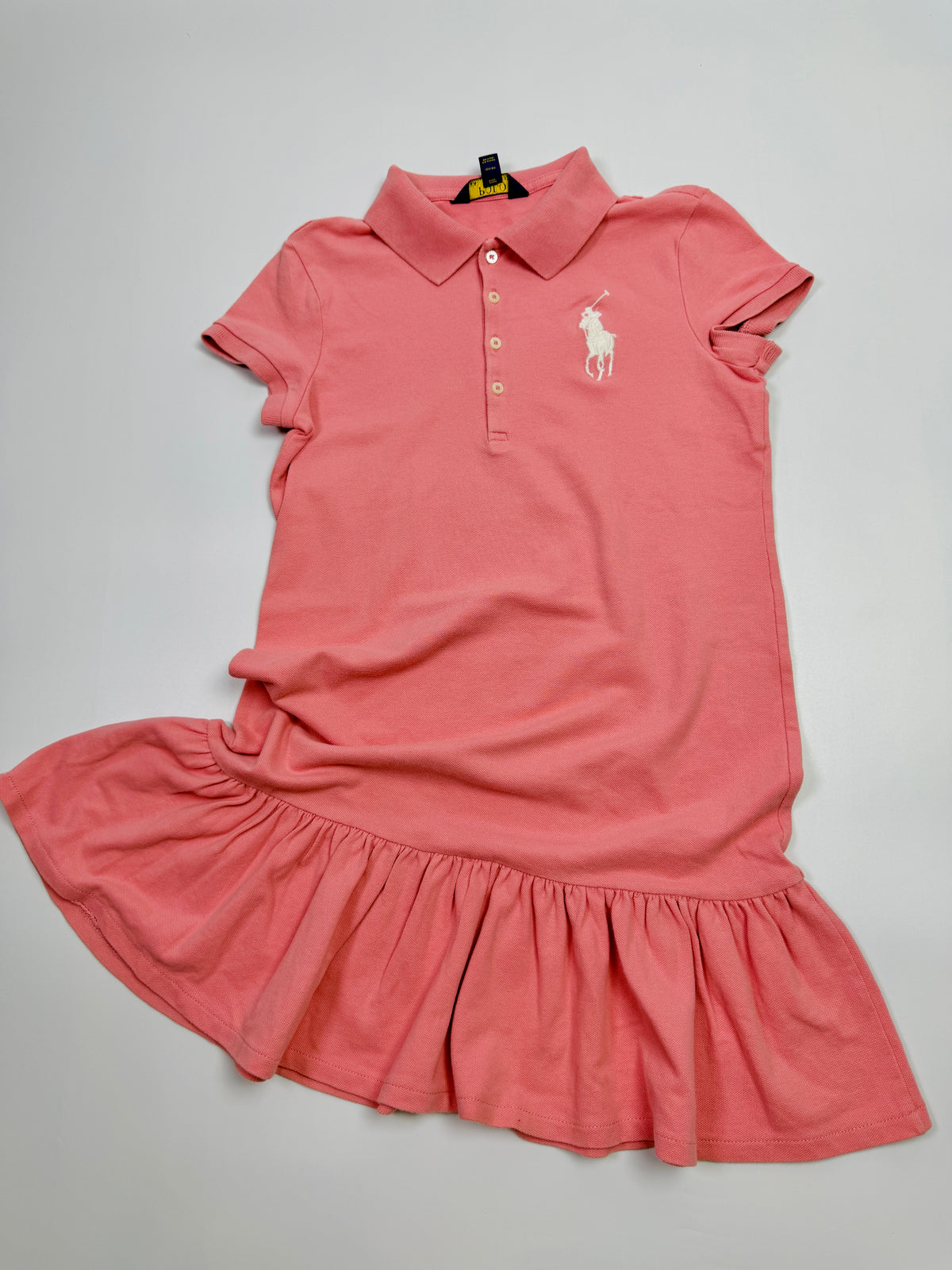 Ralph Lauren Pink Polo Dress with Flared Skirt